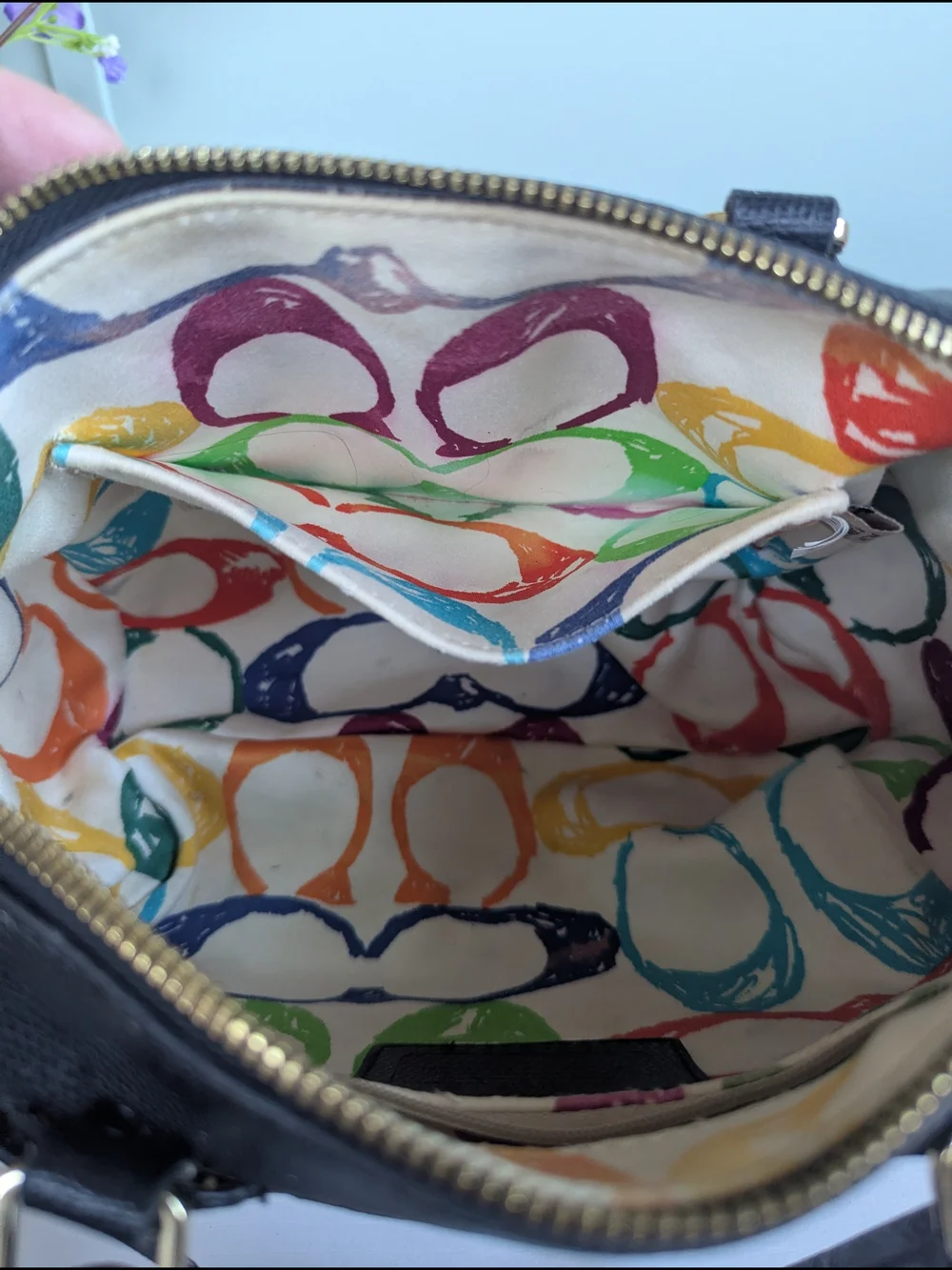 Coach Mini Bennett Satchel featuring a red, pink, andblack Riley Plaid print